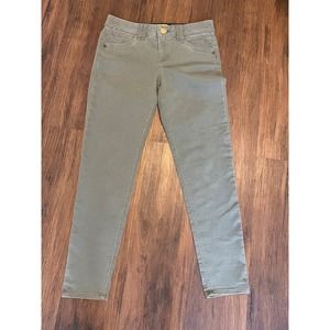 Democracy Women Size 6 "AB" Skinny‎ Jeans Olive / Army Green